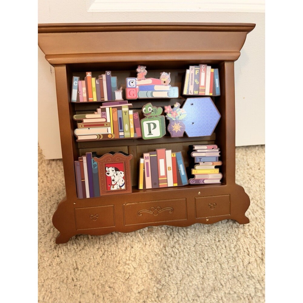 A-2-Z Disney Pin Event 2026 Alphabet Baby Block  Bookshelf ONLY LE